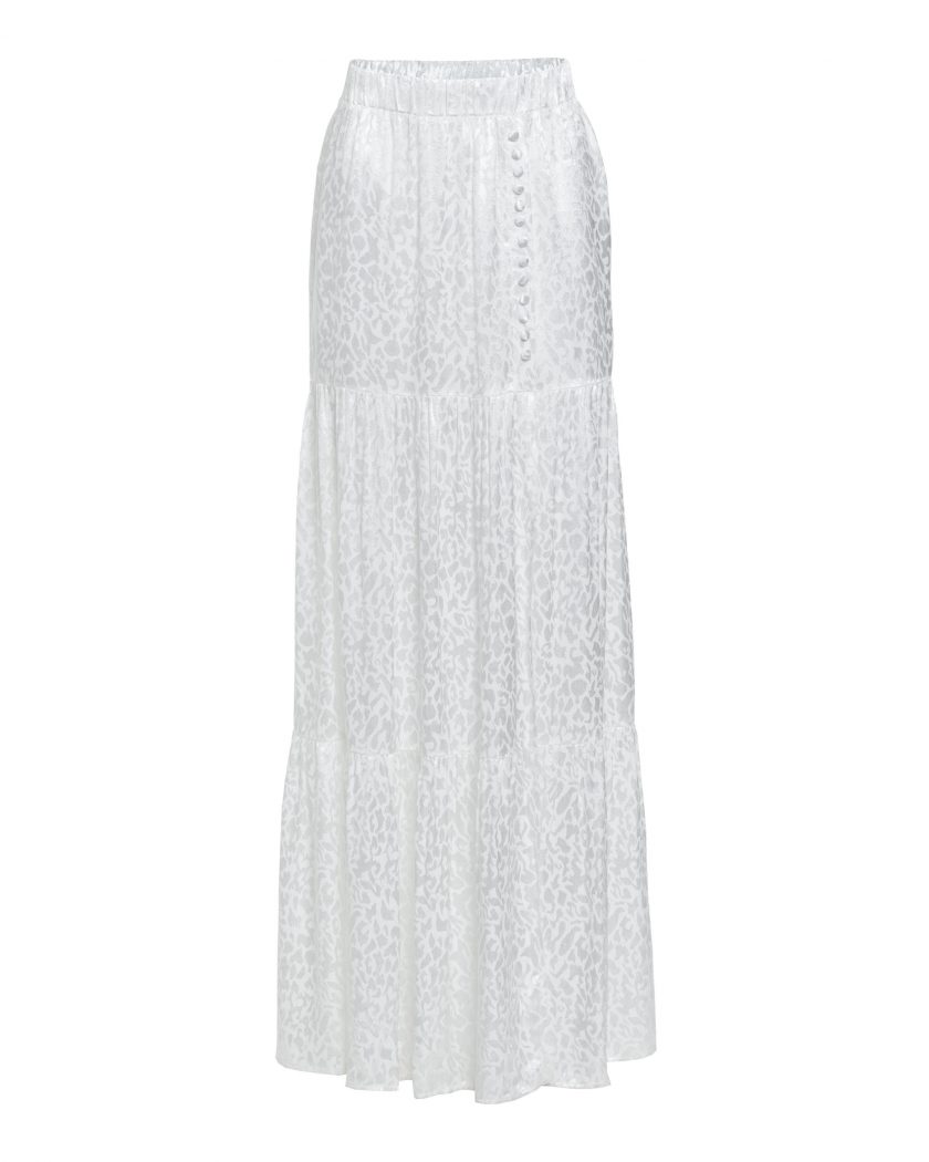white maxi skirt